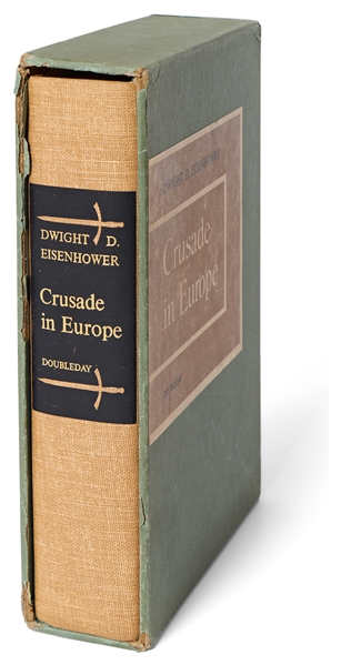 Dwight D. Eisenhower Signed D-Day Speech From the Limited Edition of ''Crusade in Europe'' -- Housed in Original Glassine Dust Jacket & Slipcase