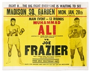 Original Poster from the 1974 Muhammad Ali & Joe Frazier Fight of the Century Rematch