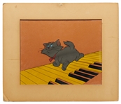 Disney Animation Cel of Berlioz the Kitten from Aristocats