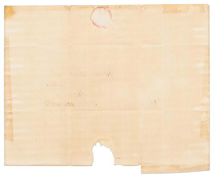 Alexander Hamilton Circular Signed as U.S. Treasury Secretary from October 1789 -- And Signed a Second Time by Hamilton with His Franking Signature