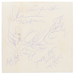 Clinton 1993 Presidential Inaugural Gala Program Signed by 23 Famous Attendees -- Signatures Include Jack Nicholson, Aretha Franklin, Jack Lemmon, Barbra Streisand, Chuck Berry & More