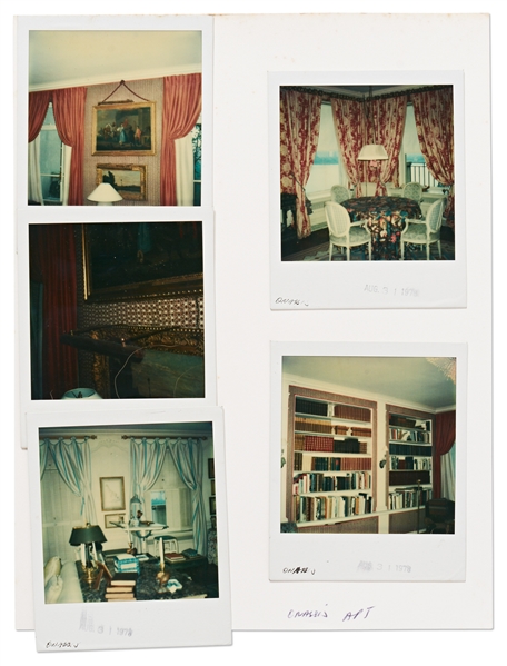 Jackie Kennedy Onassis Lot of Signed Letters & Handwritten Instructions Regarding Interior Design for her New York Apartment -- Includes Polaroids of Her Apartment