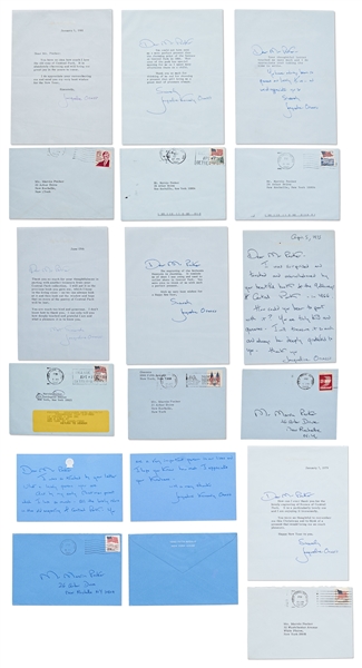 Jackie Kennedy Onassis Lot of Signed Letters & Handwritten Instructions Regarding Interior Design for her New York Apartment -- Includes Polaroids of Her Apartment