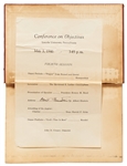 Albert Einstein Signed Program from HBCU Lincoln University in 1946 When Einstein Was Famously Awarded an Honorary Degree at the Historically Black University