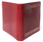 Cecil W. Stoughton's Personal, Unpublished Photo of LBJ's Inauguration Aboard Air Force One -- In Stoughton's Custom Red Leather Binder Stamped ''Inauguration Nov. 1963'' on Spine