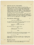 Moe Howard's Script for the 1952 Three Stooges Film ''Rip, Sew and Stitch'' -- With Annotations in Moe's Hand Including His Signature
