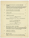 Moe Howard's Script for the 1952 Three Stooges Film ''Rip, Sew and Stitch'' -- With Annotations in Moe's Hand Including His Signature