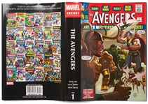 Stan Lee Signed ''The Avengers Omnibus'' Coffee Table Book -- Also Signed by 8 Members of Superhero Squad Including Chris Hemsworth & Chris Evans