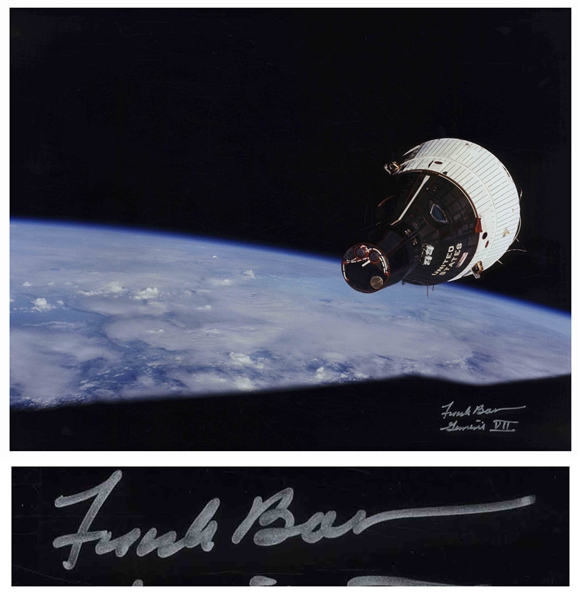 Frank Borman Signed 20'' x 16'' Photo of Gemini 7 in Space