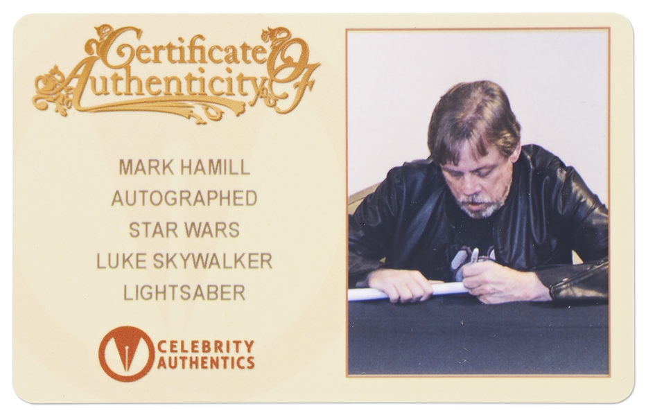 Mark Hamill Signed Lightsaber