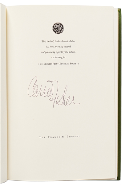 Carrie Fisher Signed Deluxe Limited Edition of ''Delusions of Grandma''