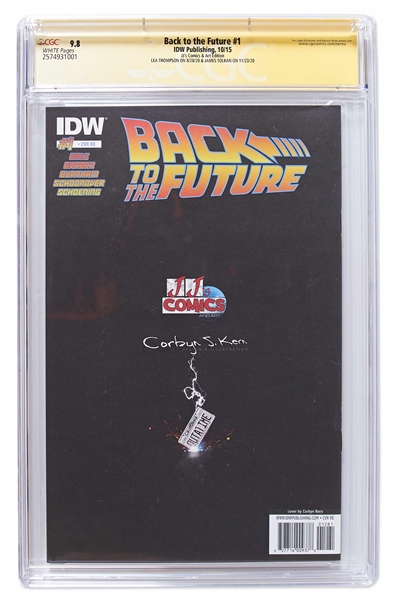 ''Back to the Future'' Cast-Signed Comic #1, With Powerful Variant Cover -- Signed by 6 Cast Members Including Michael J. Fox and Christopher Lloyd