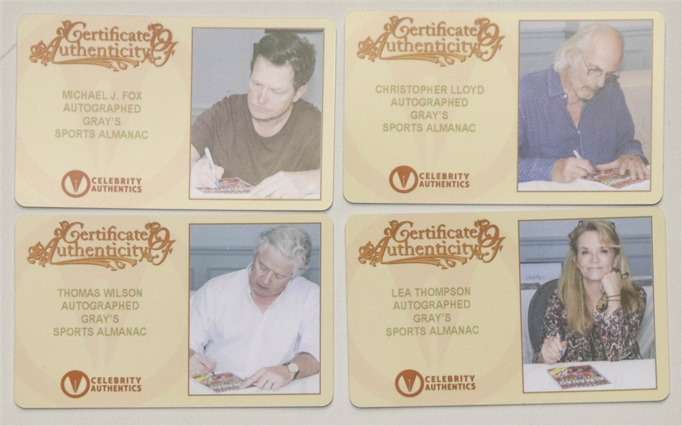 ''Back to the Future II'' Cast-Signed Sports Almanac