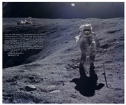 Charlie Duke 20 x 16 Photo of His Experience on the Moon: ...I didnt worry that some strange creature out of Star Wars was going to jump out...and gobble us up!