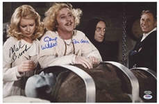Young Frankenstein Cast-Signed 18 x 12 Photo, Showing the Actors in a Candid Pose -- With PSA/DNA COA
