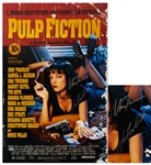 John Travolta and Uma Thurman Signed 16 x 24 Photo of the Pulp Fiction Movie Poster