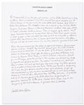 Carlotta LaNier, the Youngest of the Little Rock Nine Autograph Essay Signed -- ...After the news cameras left...we experienced routine harassment and even violence...my home was bombed...