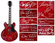 Back to the Future Cast-Signed Guitar -- Signatures Include Michael J. Fox, Who Played a Similar Guitar in the Climactic Sequence of the 1985 Film