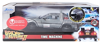 Michael J. Fox and Christopher Lloyd Signed ''Back to the Future'' Time-Traveling DeLorean