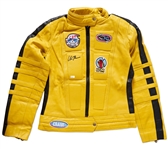 Yellow Leather ''Kill Bill'' Jacket Signed by Uma Thurman