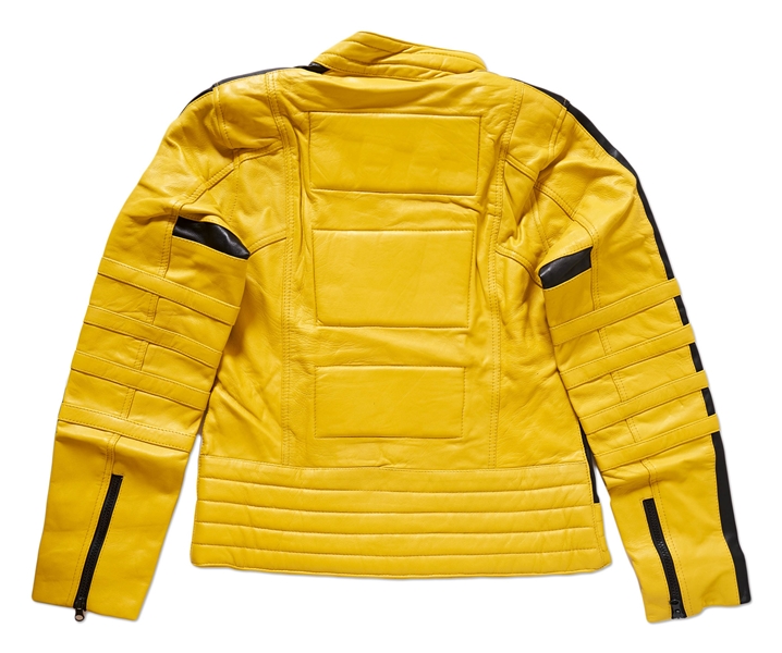 Yellow Leather ''Kill Bill'' Jacket Signed by Uma Thurman