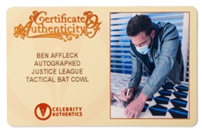 Ben Affleck Signed ''Batman'' Cowl Display