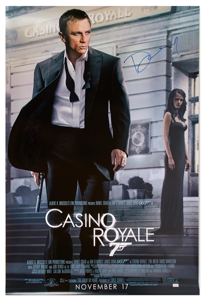 Daniel Craig Signed ''Casino Royale'' Poster