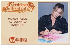 Margot Robbie Signed 16'' x 20'' Photo as Harley Quinn