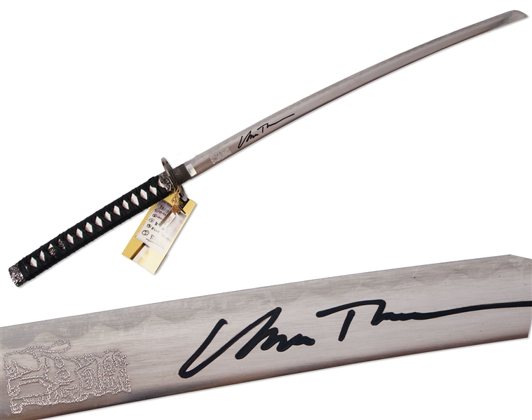 Uma Thurman Signed Katana Sword, Her Weapon From ''Kill Bill''