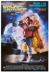 Back to the Future II Cast-Signed Poster -- Includes Signatures of Michael J. Fox & Christopher Lloyd