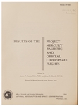 NASA Report from 1963 on the Results of the Mercury Flights of Chimpanzees