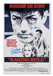 Robert DeNiro and Jake LaMotta Signed Raging Bull Movie Poster
