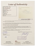 Richard McDonald Letter Signed ''Richard McDonald / Founder of McDonald's'' -- With PSA/DNA and JSA COAs