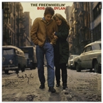 Bob Dylan Signed Album ''The Freewheelin' Bob Dylan'' -- With a COA From Dylan's Manager, Jeff Rosen