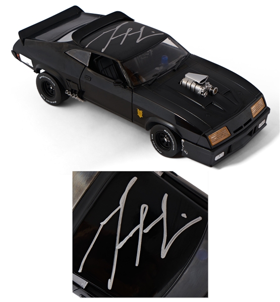 Mel Gibson Signed ''Mad Max'' Ford Falcon XB Interceptor Model Car