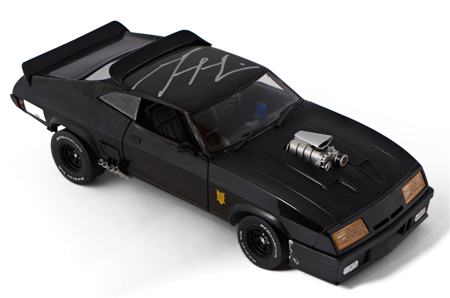 Mel Gibson Signed ''Mad Max'' Ford Falcon XB Interceptor Model Car