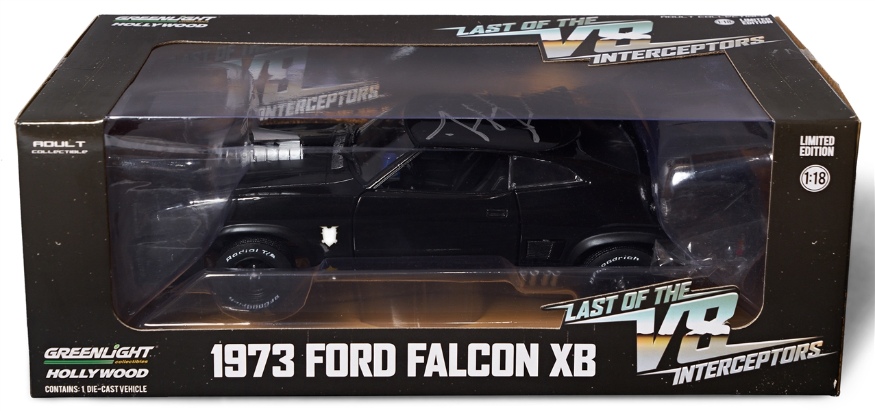 Mel Gibson Signed ''Mad Max'' Ford Falcon XB Interceptor Model Car