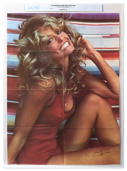 Farrah Fawcett's ''The Poster'' That Defined a Decade -- Likely a First Edition & From the Personal Collection of Farrah, as Authenticated by CAG