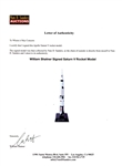William Shatner Signed Apollo Saturn V Rocket Model