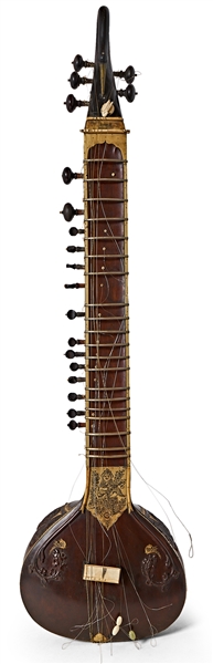 George Harrisons Sitar From 1965, When The Beatles Recorded Norwegian Wood -- With an LOA From Pattie Boyd -- The Only Beatles Sitar Ever to be Auctioned