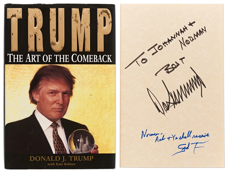 Donald Trump Signed First Edition of ''The Art of the Comeback'' -- With PSA/DNA COA