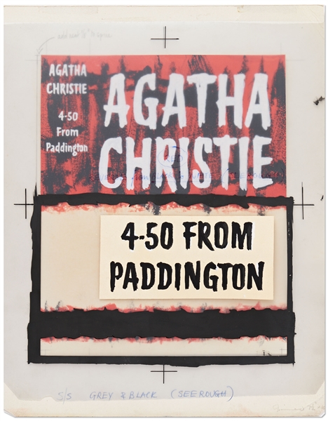 Original First Edition Artwork for the Agatha Christie Crime Novel ''4-50 From Paddington''