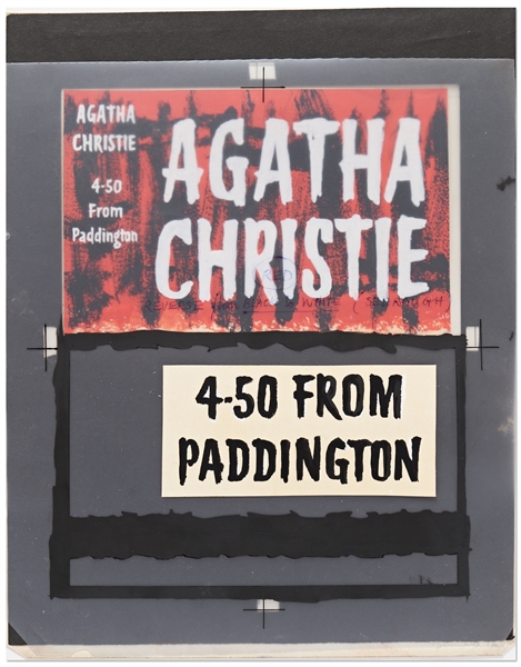 Original First Edition Artwork for the Agatha Christie Crime Novel ''4-50 From Paddington''