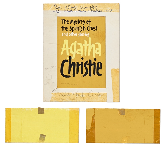 Original Artwork for the Agatha Christie Crime Story The Mystery of the Spanish Chest