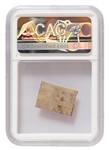 Fabric Swatch From the Wright Flyer, Flown at Kitty Hawk During the First Flight on 17 December 1903 -- Encapsulated by CAG