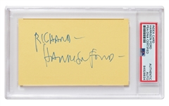 Early Harrison Ford Signature -- Encapsulated by PSA/DNA and with Beckett COA