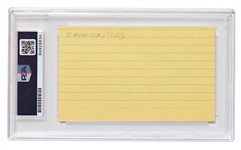 Early Harrison Ford Signature -- Encapsulated by PSA/DNA and with Beckett COA