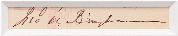 The Impeachment of President Andrew Johnson -- Includes Original Full Impeachment Trial Ticket Plus the Signatures of Johnson & Seven House Prosecutors