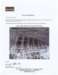 Linda Coffee Handwritten & Signed Statement on a 20'' x 16'' Photo -- Coffee Was Co-Counsel for the Supreme Court Case Roe v. Wade, Giving American Women the Right to an Abortion in 1973