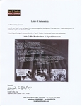 Linda Coffee Handwritten & Signed Statement on a 20'' x 16'' Photo -- Coffee Was Co-Counsel for the Supreme Court Case Roe v. Wade, Giving American Women the Right to an Abortion in 1973